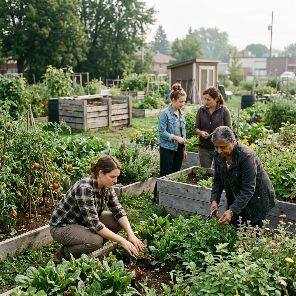 A community garden