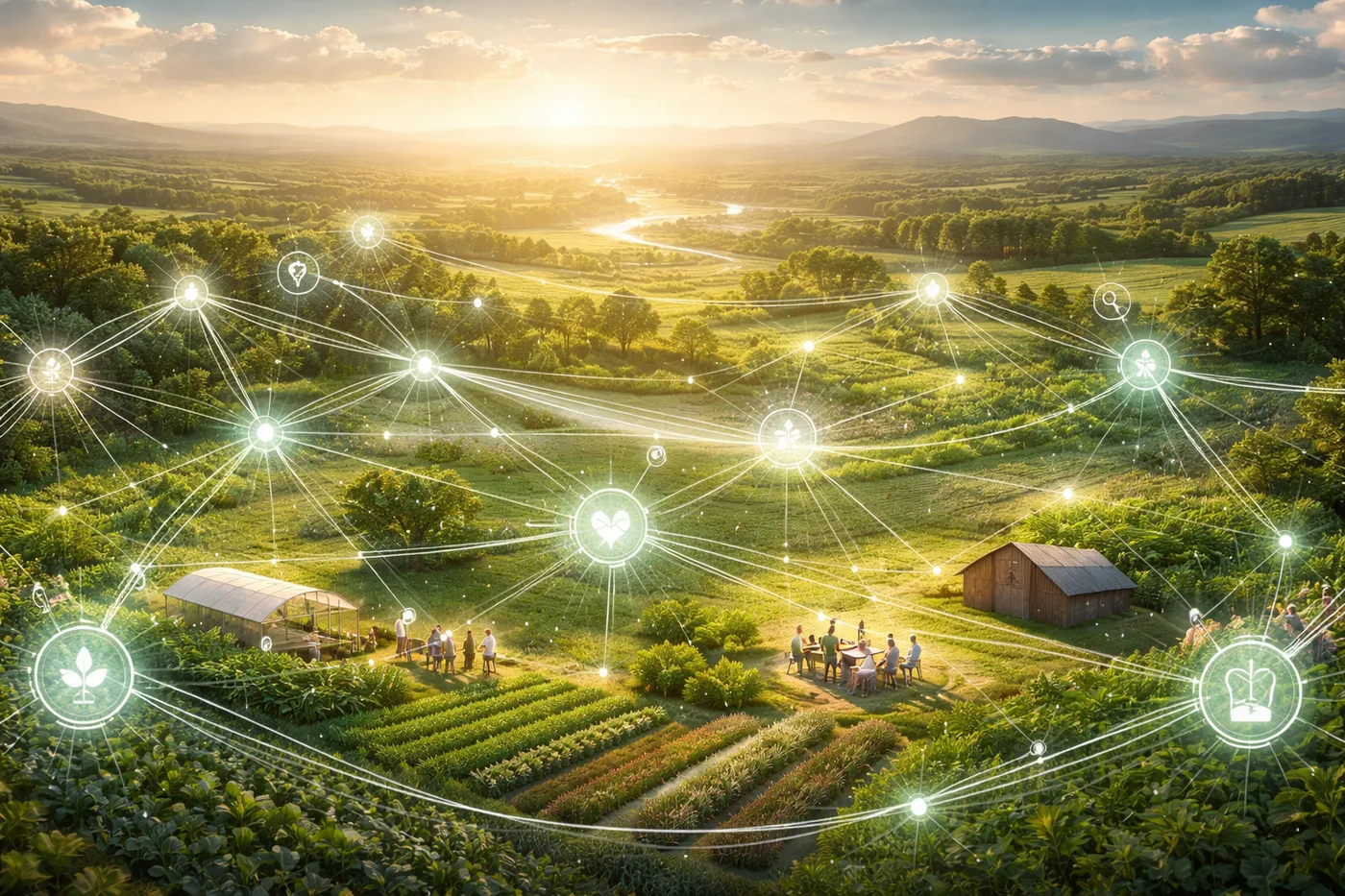 Une représentation visuelle des connaissances partagées et des systèmes interconnectés
