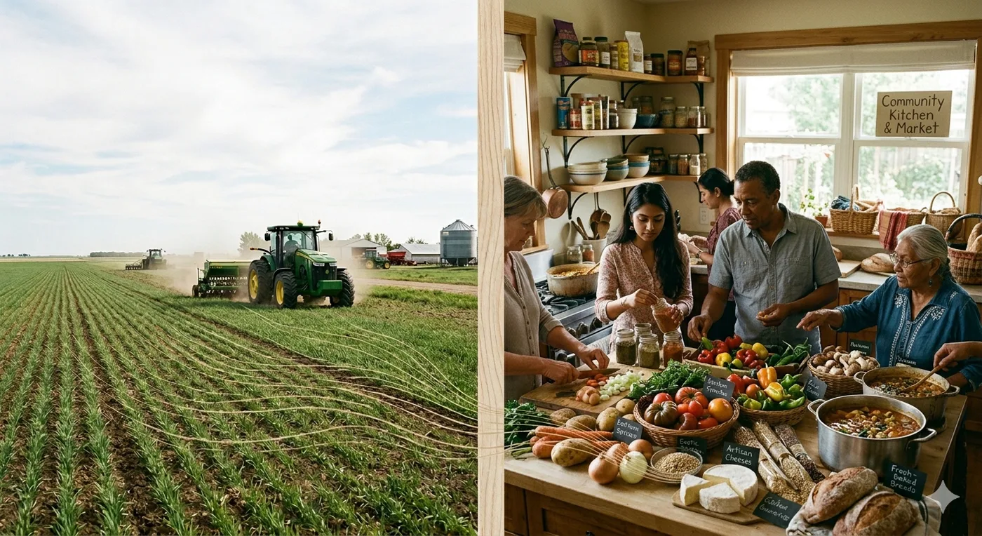 La cuisine est le marché, la culture est l'infrastructure